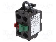 Contact block; 22mm; RMQ-Titan; -25÷70°C; for back plate EATON ELECTRIC