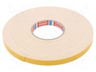 Tape: fixing; W: 15mm; L: 25m; Thk: 1.1mm; double-sided; acrylic; 200% TESA