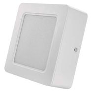 LED surface luminaire RUBIC, square, white, 9W, neutral white, EMOS