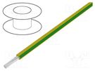 Wire; stranded; Cu; 16AWG; PVC; yellow-green; 300V; Class: 5; 1x16AWG HELUKABEL