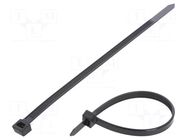 Cable tie; L: 213mm; W: 7.6mm; black; polyamide; 533N; Ømax: 58mm FIX&FASTEN