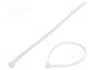 Cable tie; L: 300mm; W: 7.6mm; polyamide; 533N; natural; Ømax: 83mm FIX&FASTEN