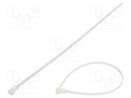 Cable tie; multi use; L: 280mm; W: 4.8mm; polyamide; 222N; natural FIX&FASTEN