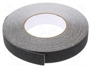 Tape: marking; black; L: 18m; W: 18mm; antislip,self-adhesive MEDID