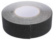 Tape: marking; black; L: 18m; W: 18mm; antislip,self-adhesive MEDID