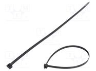 Cable tie; L: 650mm; W: 9mm; polyamide; 778N; black; Ømax: 190mm FIX&FASTEN