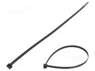 Cable tie; L: 380mm; W: 7.6mm; black; polyamide; 533N; Ømax: 102mm FIX&FASTEN