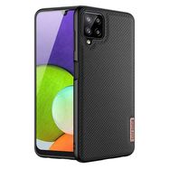 Dux Ducis Fino case covered with nylon material for Samsung Galaxy A22 4G black, Dux Ducis