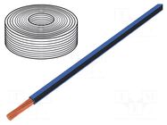 Wire; LiY; stranded; Cu; 0.25mm2; PVC; blue-black; 900V; 250m LAPP