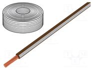 Wire; LiY; stranded; Cu; 0.25mm2; PVC; brown-white; 900V; 250m LAPP