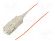 Optic fiber pigtail; OM2; SC/UPC; 1m; Optical fiber: 50/125um QOLTEC