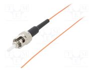 Optic fiber pigtail; OM2; ST/UPC; 1m; Optical fiber: 50/125um QOLTEC