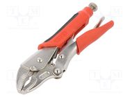 Pliers; Morse's,locking; 180mm; Chrom-vanadium steel YATO