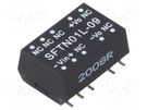 Converter: DC/DC; 1W; Uin: 4.5÷5.5V; Uout: 9VDC; Iout: 11.1÷111mA MEAN WELL