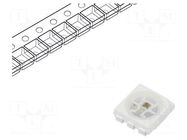 Programmable LED; RGB; SMD; 5050; 5VDC; 5x5x1.5mm; 120°; 5mA LUMEX