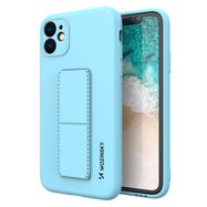 Wozinsky Kickstand Case Silicone Stand Cover for Samsung Galaxy A72 4G Light Blue, Wozinsky