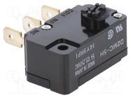 Microswitch SNAP ACTION; 5A/230VAC; without lever; SPDT; ON-ON OMRON Electronic Components