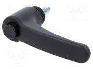 Lever; adjustable; Thread len: 16mm; Lever length: 63mm; -30÷130°C ELESA+GANTER