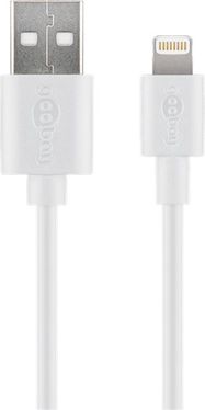 Lightning USB Charging and Sync Cable, 0.5 m, white, 0.5 m - MFi cable for Apple iPhone/iPad