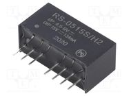 Converter: DC/DC; 2W; Uin: 4.5÷9V; Uout: 15VDC; Iout: 134mA; SIP8 RECOM