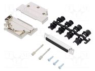 Connector: D-Sub; PIN: 37; plug; female; soldering; for cable; black ENCITECH