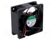 Fan: DC; axial; 12VDC; 60x60x25mm; 32.76m3/h; 22dBA; slide; 3800rpm SUNON