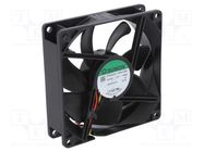 Fan: DC; axial; 24VDC; 92x92x25mm; 87.5m3/h; 34dBA; slide bearing SUNON