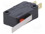 Microswitch SNAP ACTION; 0.1A/125VAC; with lever; SPDT; ON-(ON) OMRON Electronic Components