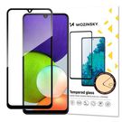 Wozinsky Tempered Glass Full Glue Super Tough Screen Protector Full Coveraged with Frame Case Friendly for Samsung Galaxy A22 4G black, Wozinsky