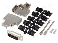 Connector: D-Sub HD; PIN: 26; plug; male; soldering; for cable ENCITECH