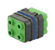 RECTANGULAR MODULE, PLUG, 4POS, 2ROW