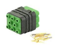 RECTANGULAR MODULE, PLUG, 8POS, 3ROW