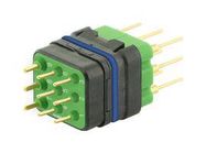 RECTANGULAR MODULE, PLUG, 9POS, 3ROW