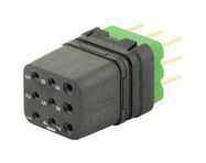 RECTANGULAR MODULE, RCPT, 9POS, 3ROW