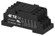 RELAY SOCKET, 14 PIN, 6A, 250V, DIN RAIL