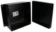 ENCLOSURE, WALL MOUNT, ALUMINIUM, BLACK