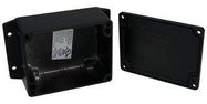 ENCLOSURE, WALL MOUNT, ALUMINIUM, BLACK