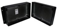 ENCLOSURE, WALL MOUNT, ALUMINIUM, BLACK