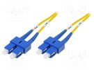 Fiber patch cord; OS2; SC/UPC,both sides; 10m; LSZH; yellow DIGITUS