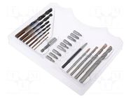 Drill set; steel; plastic box; metal,wall; Kit: screwdriver bits ALPEN-MAYKESTAG