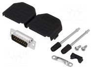 Connector: D-Sub; PIN: 15; plug; male; soldering; for cable ENCITECH