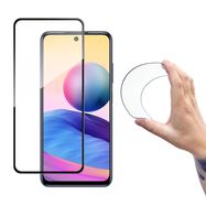 Wozinsky Full Cover Flexi Nano Glass Hybrid Screen Protector with frame for Xiaomi Redmi Note 10 5G black, Wozinsky