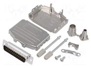 Connector: D-Sub; PIN: 25; plug; male; soldering; for cable; black ENCITECH