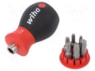 Kit: screwdriver; blister; 6pcs; Torx®; Holder: D6,3mm; 1/4"; STUBBY WIHA
