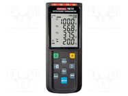 Data logger; temperature (external probe required); Unit: °C 