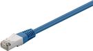 CAT 5e Patch Cable, F/UTP, blue, 0.5 m - copper-clad aluminium wire (CCA), without latch protection