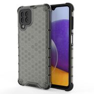 Honeycomb Case armor cover with TPU Bumper for Samsung Galaxy A22 4G black, Hurtel