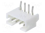 Connector: wire-board; socket; male; PIN: 4; 2A; 100V; angled; THT CONNFLY