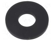 Washer; round; M3; D=8mm; h=800um; black ESSENTRA