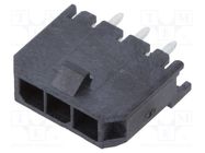 Connector: wire-board; socket; male; Micro-Fit 3.0; 3mm; PIN: 3; 5A 